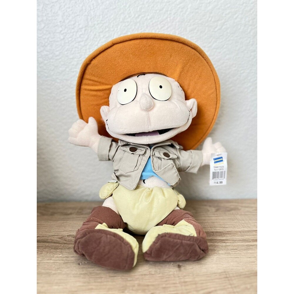 Nickelodeon The Rugrats Tommy Pickles Safari 14" Plush Blockbuster Tag Vtg 1998